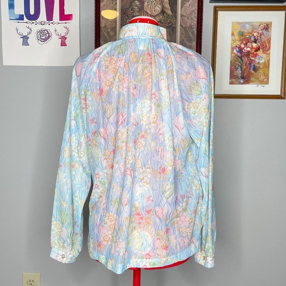 VNTG NedJ Sheer Floral Blouse - Picture 3 of 6
